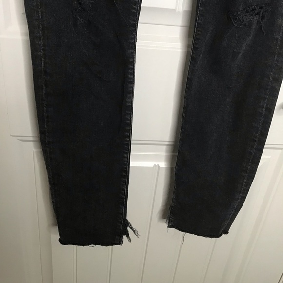 AGOLDE Jean Sophie High Waist Skinny Jeans in Black Size 31. - Picture 5 of 14